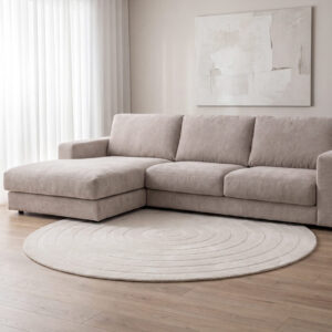 LABEL51 Vloerkleden Agra - Ivoor - Polyester - 200x200 cm - Rond (2)