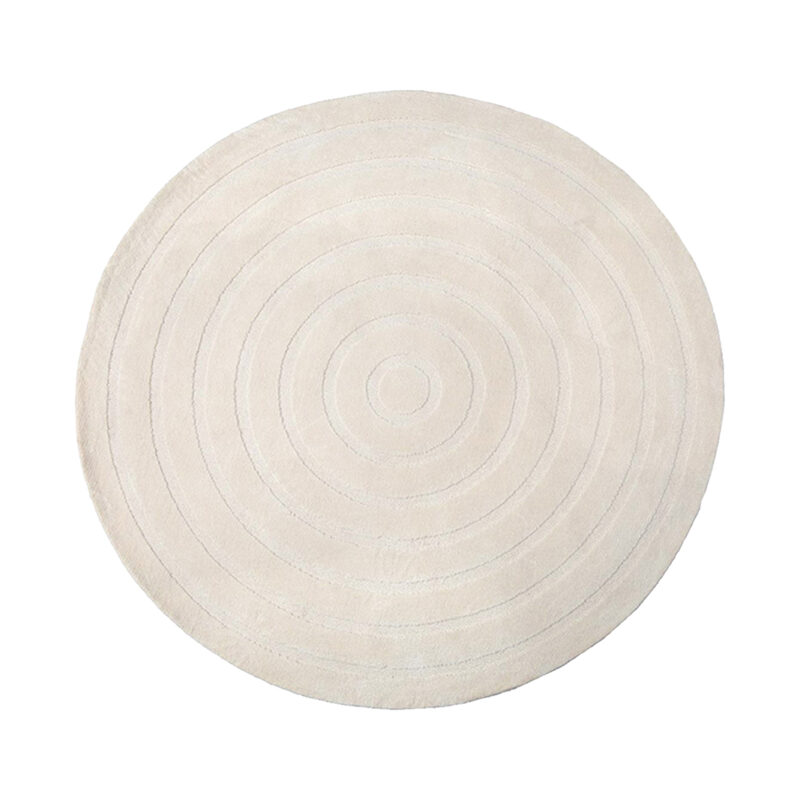 LABEL51 Vloerkleden Agra - Ivoor - Polyester - 200x200 cm - Rond Agra