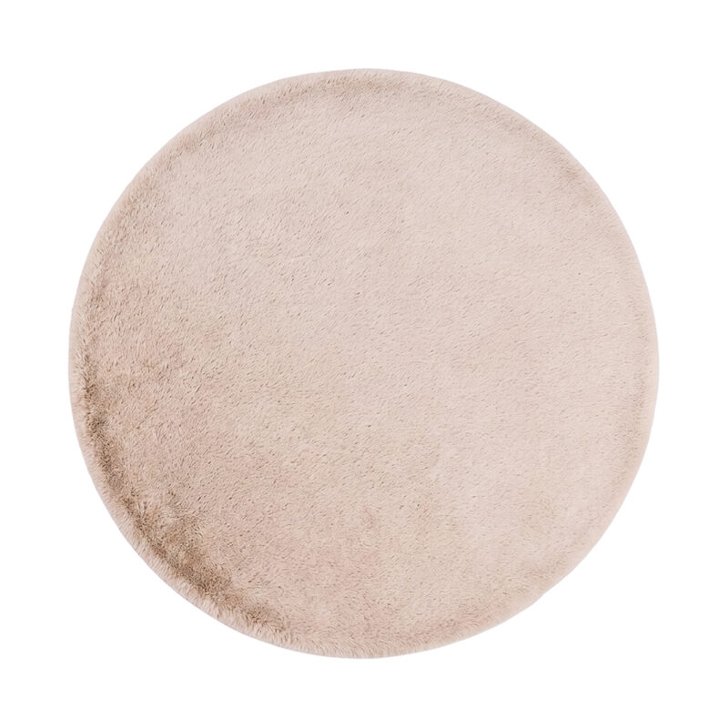 LABEL51 Vloerkleden Indy - Beige - Polyester - 200x200 cm - Rond Indy