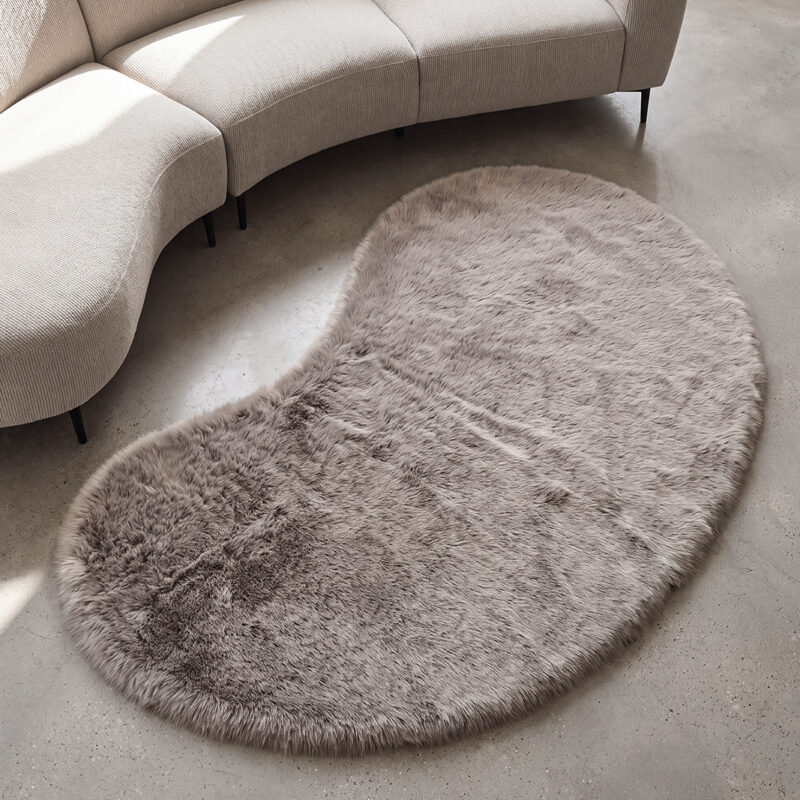 LABEL51 Vloerkleden Indy - Taupe - Polyester - 160x230 cm - Organisch
