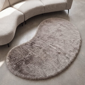 LABEL51 Vloerkleden Indy - Taupe - Polyester - 160x230 cm - Organisch