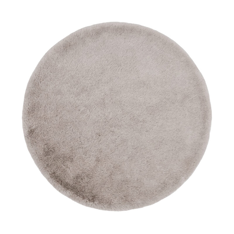 LABEL51 Vloerkleden Indy - Licht Taupe - Polyester - 200x200 cm - Rond Indy