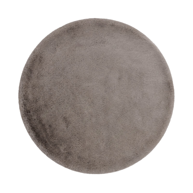 LABEL51 Vloerkleden Indy - Taupe - Polyester - 200x200 cm - Rond Indy