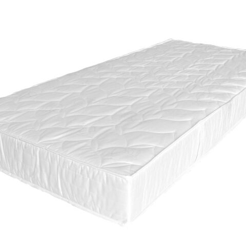 Wit gequilte matras met binnenvering